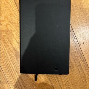 NEW Apple Sleek Matte Black Moleskin Notebook